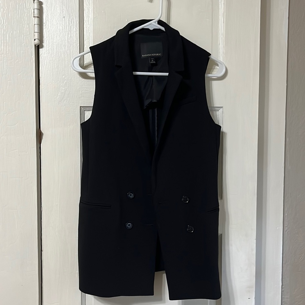 Black Banana Republic waistcoat / vest